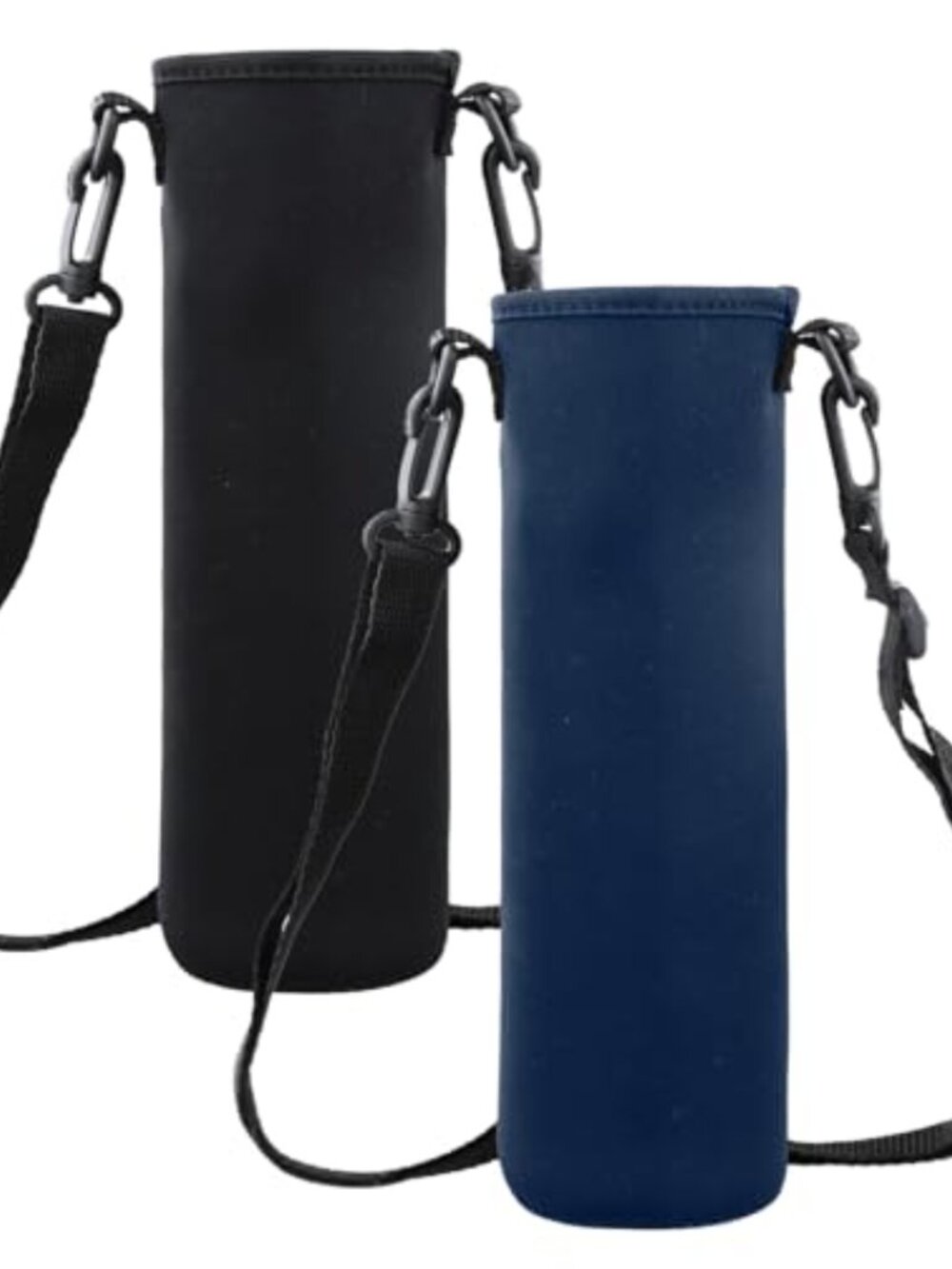 2 Pack Insulated Neoprene Water Bottle Carrier 48oz Adjustable Strap